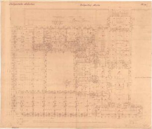 Fischer, Theodor; München - Westend, Bergmannstr.; Ledigenheim - Grundriss EG