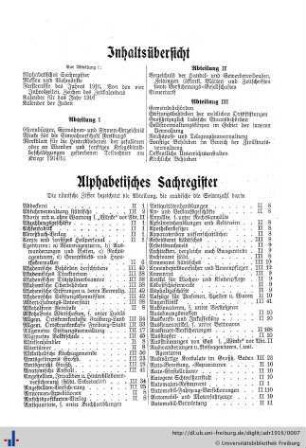 Alphabetisches Sachregister.