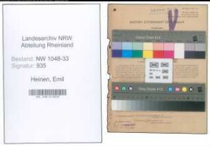 Entnazifizierung Emil Heinen , geb. 23.02.1901 (Lehrer)