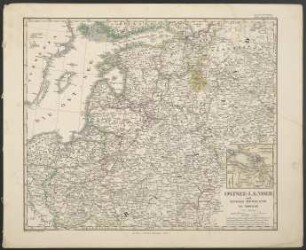 Ostsee-Laender und Inneres Russland bis Moskau [Hand-Atlas über alle Theile der Erde nach dem neuesten Zustande und über das Weltgebäude]