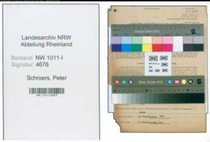 Entnazifizierung Peter Schroers , geb. 28.09.1909 (Wandergewerbetreibender)