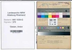 Entnazifizierung Anton Giesen , geb. 24.08.1900 (Angestellter)