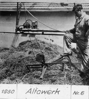 Fotografie: Gülle- und Entmistungstechnik, Festmist, Greiferanlage