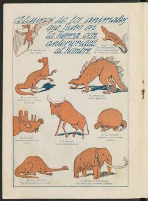 Algunos de los animales que hubo en la Tierra con anterioridad al hombre