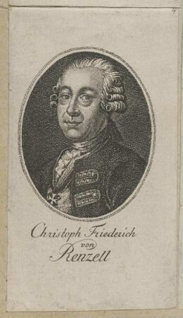 Bildnis des Christoph Friederich von Renzell