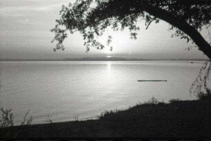 Feldwies: Sonnenuntergang am Chiemsee