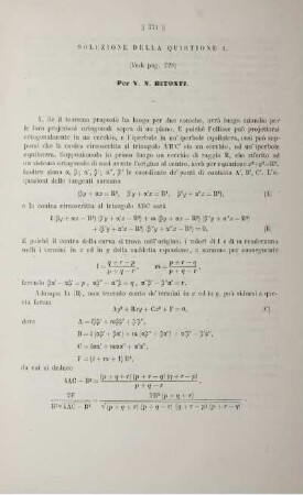 Soluzione della quistione 1 a pag. 228.