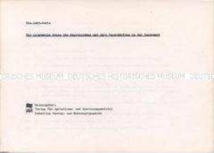 Textheft zum Dia-Ton-Vortrag "Die allgemeine Krise des Kapitalismus und ihre Verschärfung in der Gegenwart"