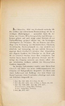 Ueber Nitro- und Amido-Derivate des Chinolin's ...