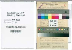 Entnazifizierung Heinrich Heisterkamp , geb. 08.12.1896 (Landwirt)