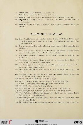 Alt-Wiener Porzellan (Nr. 311-457)