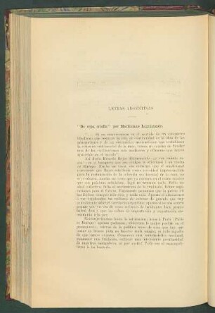 "De cepa criolla" por Martiniano Leguizamón