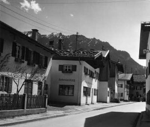 Oberammergau. Straßenbild