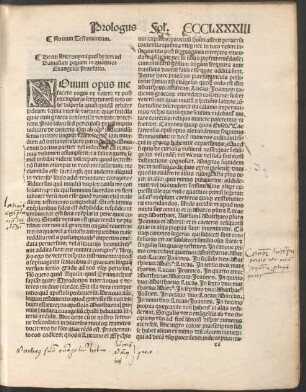 Beati Hieronymi presbyteri ad Damasum in quattuor Evangelia Praefatio.