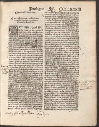 Beati Hieronymi presbyteri ad Damasum in quattuor Evangelia Praefatio.