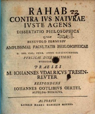Rahab contra ius naturae iuste agens