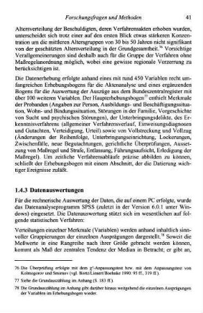 41-42, 1.4.3 Datenauswertungen