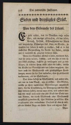 Sieben und dreyßigstes Stück