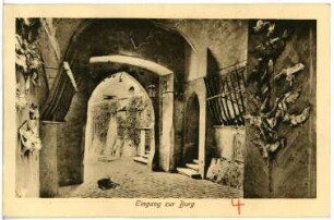 Kriebstein. Eingang zur Burg Kriebstein