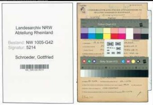 Entnazifizierung Gottfried Schroeder , geb. 17.12.1914 (Volontaer)