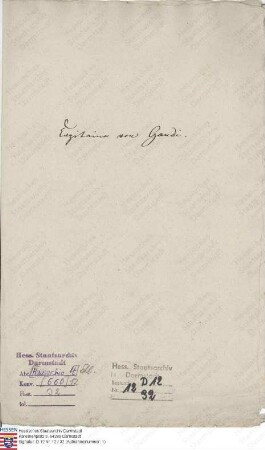 Gaudi, [Friedrich] v., preußischer Hauptmann