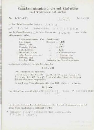 Jung, Oskar