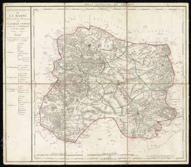 Atlas National de France en départements