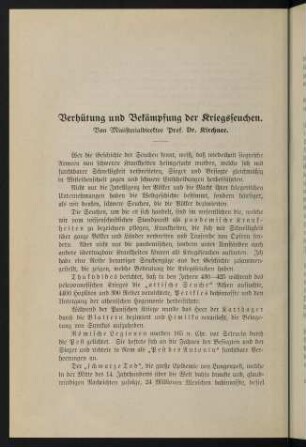 162-177, Verhütung und Bekämpfung der Kriegsseuchen