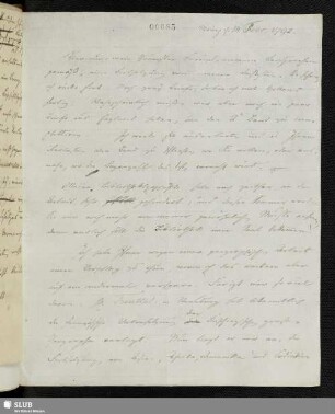 Nr. 85-95: Forster an die Vossische Buchhandlung. 14. Februar - April 1792.
