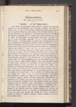 Missionsrundschau. Ostafrika