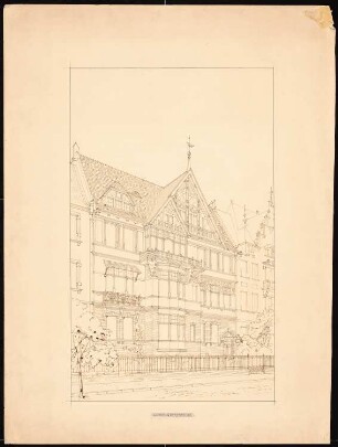 Etagenwohnhaus Lessingstraße 34, Berlin: Perspektivische Ansicht