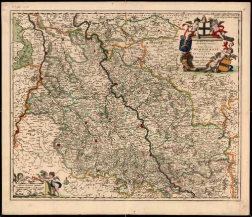 Novissima et Accuratissima Archiepiscopatus et Electoratus Coloniensis Ducatuum Iuliacensis et Montensis et Meursiae Comitatus Tabula : cum Privilegio Potentiß. D. D. Hollandiae et Westfrisiae