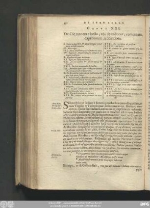 Caput XXI. De fide manente bello, ubi de induciis, commeatu, captivorum redemtione.