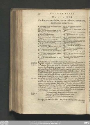 Caput XXI. De fide manente bello, ubi de induciis, commeatu, captivorum redemtione.