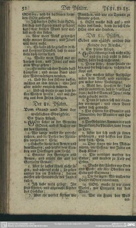 Der 83. Psalm