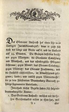 Statistische und topographische Beschreibung des Burggraftums Nürnberg, unterhalb des Gebürgs; oder des Fürstentums Brandenburg-Anspach, 2. Enthaltend den ökonomischen, statistischen und sittlichen Zustand dieser Lande nach den funfzehen Oberämtern