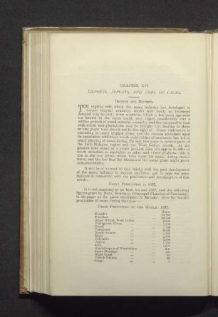Chapter XVI. Exports, imports, and uses of cacao.