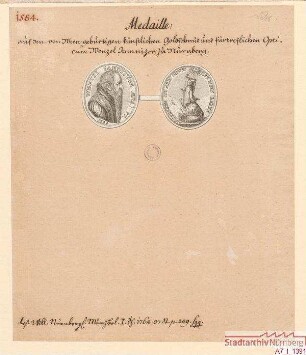 Medaille auf Wenzel Jamnitzer