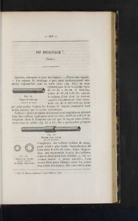 Du drainage.