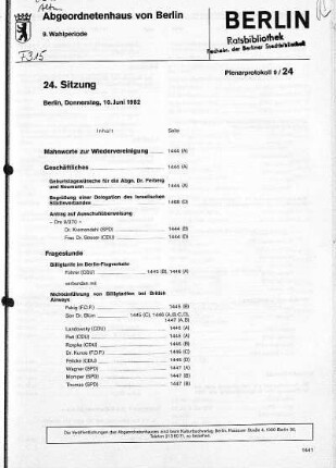 Nr. 24, 10. Juni 1982