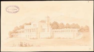 Villa bei Trier: Perspektivische Ansicht