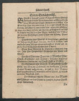Ehren-Gedächtnüß.