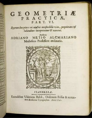 Pars Prior. De definitione et divisione Geometriae.