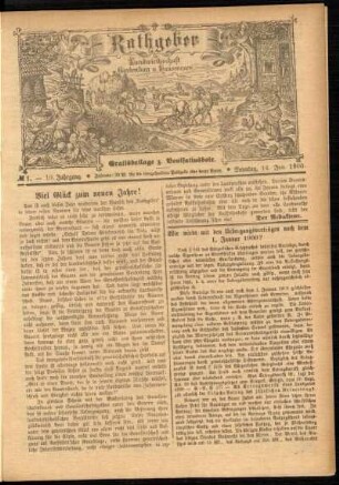 Ausgabe vom Sonntag, den 14. Januar 1900.