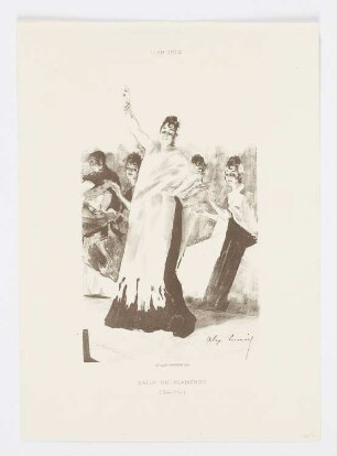 Baile de flamenco (Séville), aus: "L’Artiste", Paris 1893