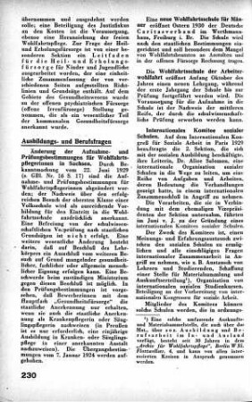 neue Wohlfahrtsschule für Männer [Ausbildungs- und Berufsfragen]