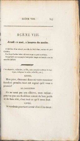 Scene VIII. Jeudi 12 mai, 8 heures du matin