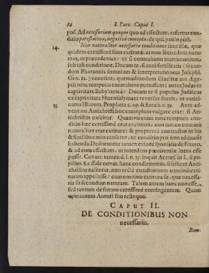 Cap. II. De Conditionibus Non necessariis