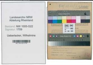 Entnazifizierung Wilhelmine Ueberlacker , geb. 30.04.0000 (Prokuristin)