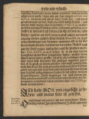 [Textus.] Gen, XXXII, 30.
